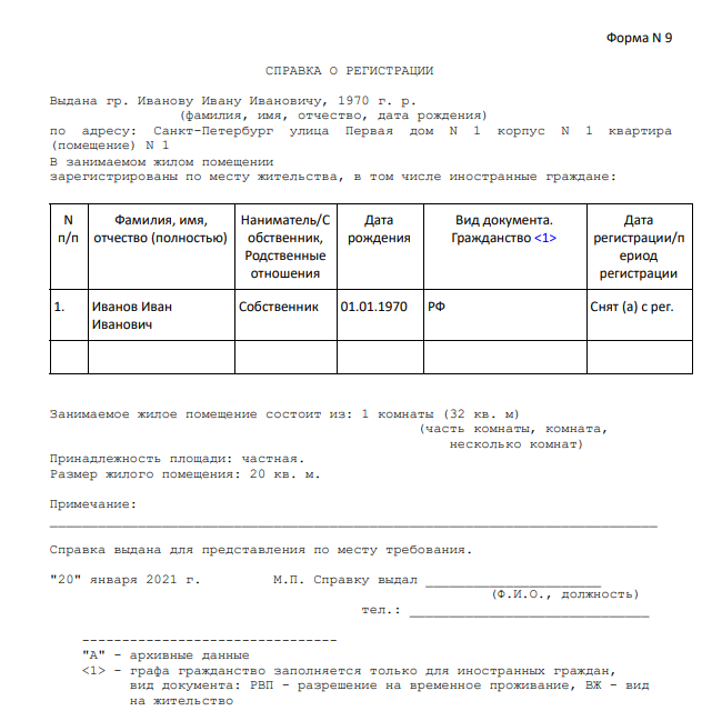 Шаг 3: Получение справки